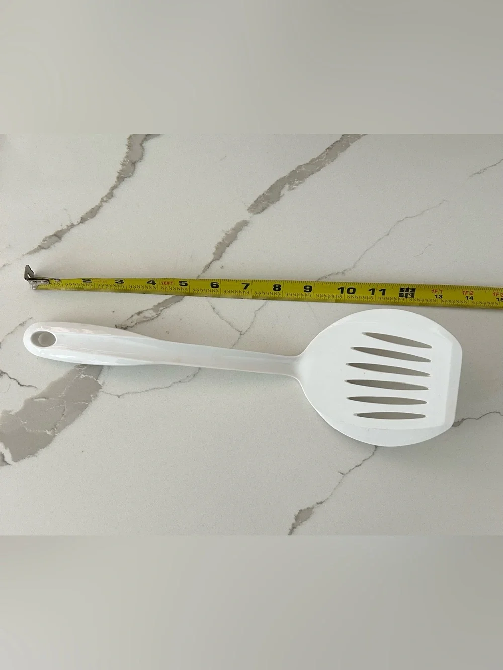 Oneida White Nylon Slotted Turner Spatula 17” Large Heat Resistant USA Kitchen